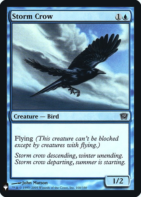 Storm Crow (9ED-100) [The List]