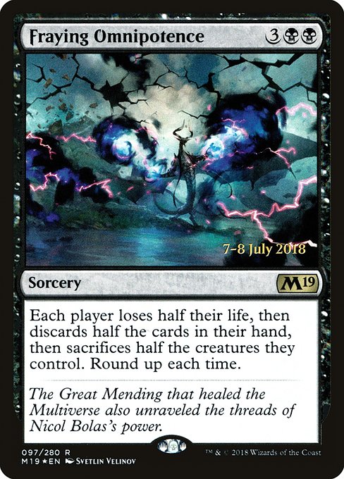 Fraying Omnipotence (97s) [Core Set 2019 Promos]