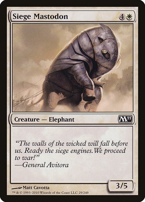 Siege Mastodon (29) [Magic 2011]