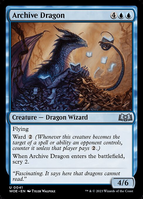 Archive Dragon (41) [Wilds of Eldraine]