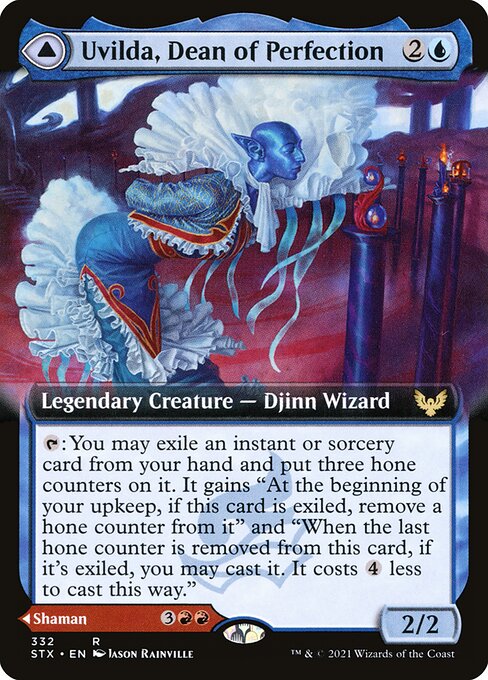 Uvilda, Dean of Perfection // Nassari, Dean of Expression (332) [Strixhaven: School of Mages] [Extended Art]