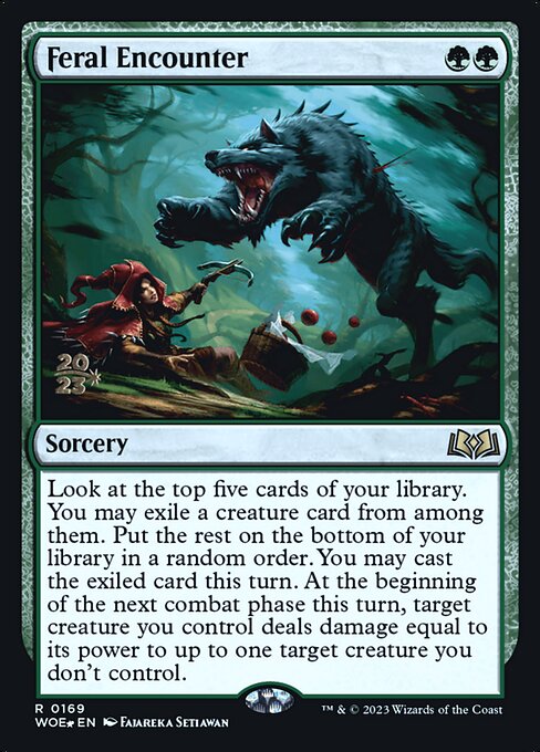 Feral Encounter (169s) [Wilds of Eldraine Promos]