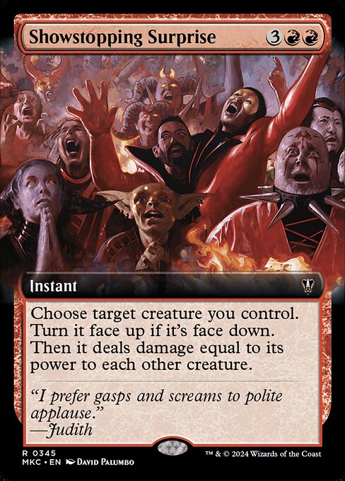 Showstopping Surprise (345) [Murders at Karlov Manor Commander] [Extended Art]