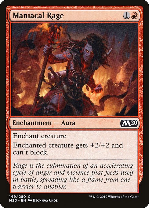 Maniacal Rage (149) [Core Set 2020]