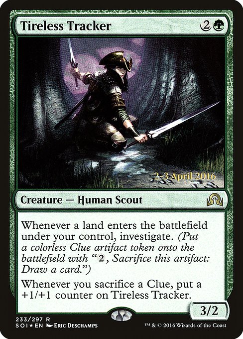 Tireless Tracker (233s) [Shadows over Innistrad Promos]
