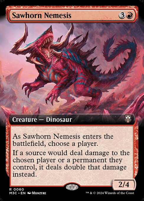 Sawhorn Nemesis (60) [Modern Horizons 3 Commander]