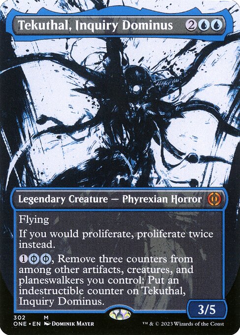 Tekuthal, Inquiry Dominus (302) [Phyrexia: All Will Be One] [Showcase, Borderless]