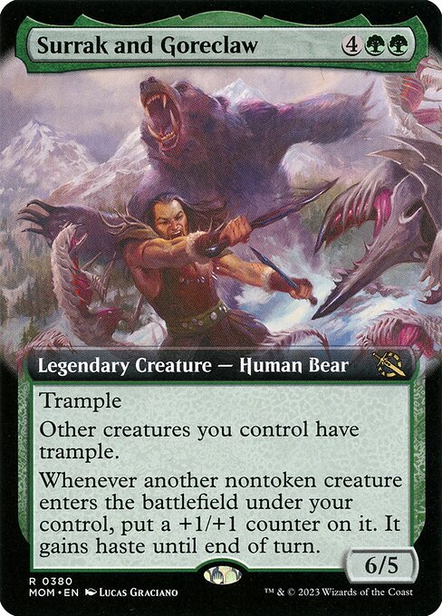 Surrak and Goreclaw (380) [March of the Machine] [Extended Art]