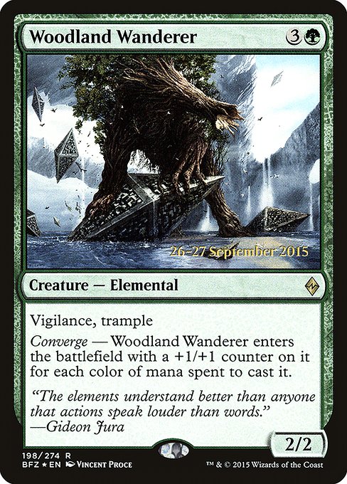Woodland Wanderer (198s) [Battle for Zendikar Promos]