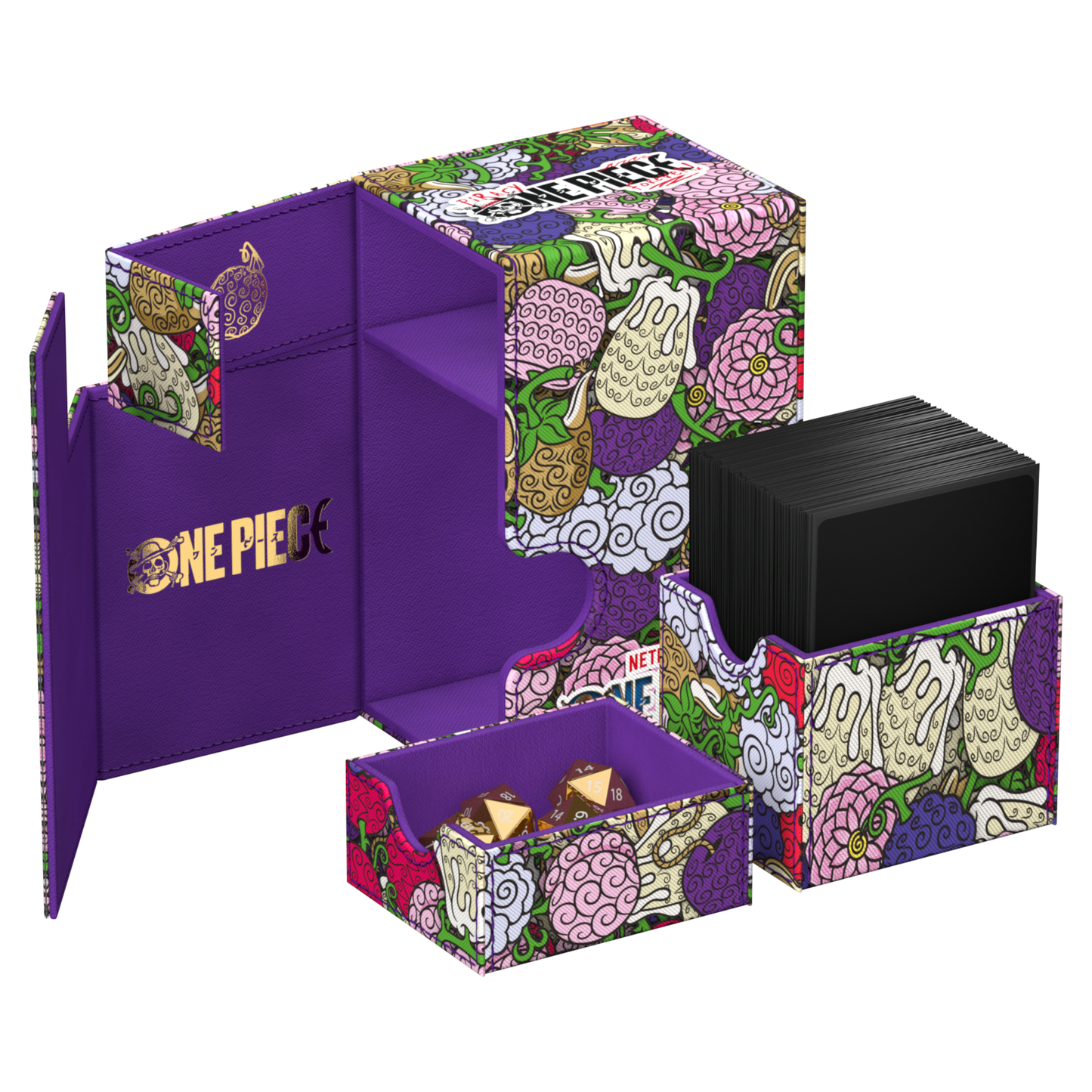 Ultimate Guard Flip N Tray Deck Case Xenoskin 80+ One Piece - Devil Fruits Pattern