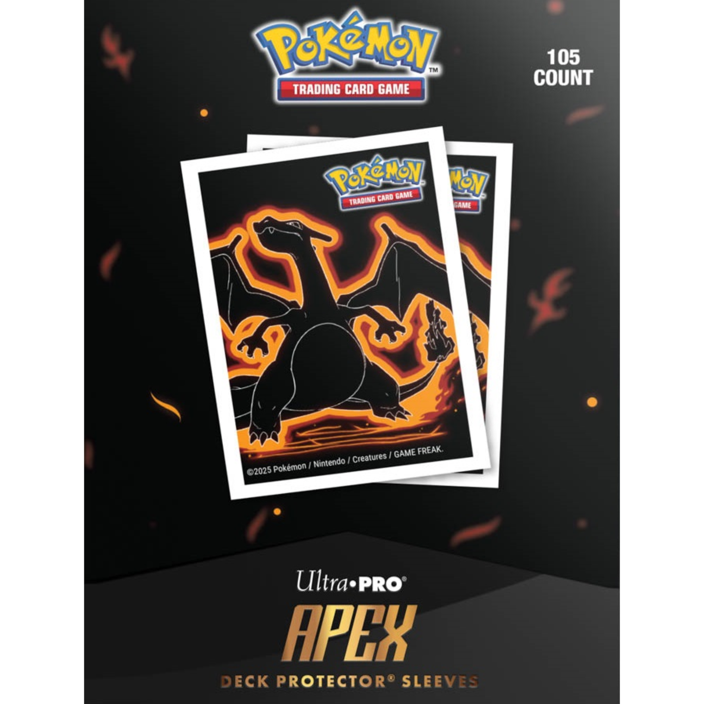 Ultra Pro Apex Pokemon Neon Kanto Charizard Sleeves 105 Count