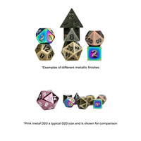 Mystery Misfit Mini Metal Polyhedral Dice Set