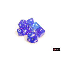 CHX27567 Nebula Aura/White Luminary 7 Piece Polyhedral Dice Set