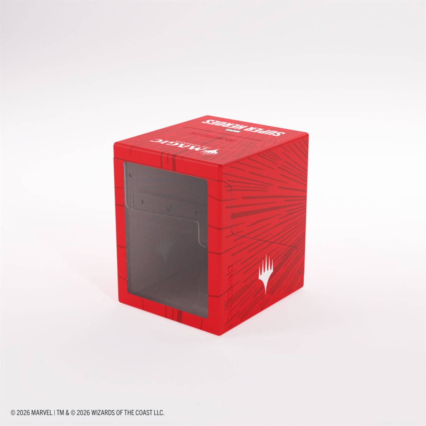 Marvel Super Heroes: Bastion XL (100+) Deck Box: Comic Burst Red