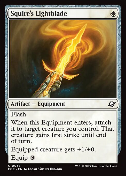Squire's Lightblade (36) [Edge of Eternities]