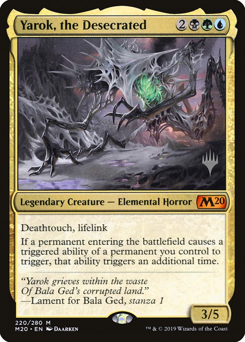 Yarok, the Desecrated (220p) [Core Set 2020 Promos]