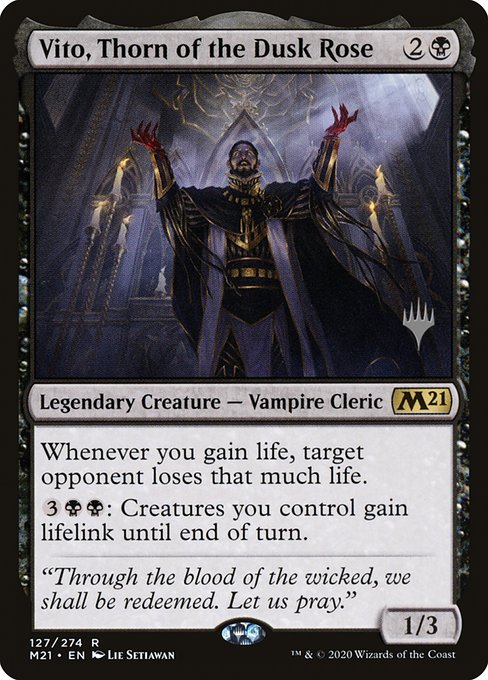 Vito, Thorn of the Dusk Rose (127p) [Core Set 2021 Promos]