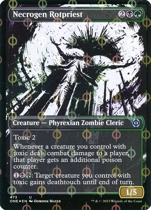 Necrogen Rotpriest (473) [Phyrexia: All Will Be One] [Showcase]