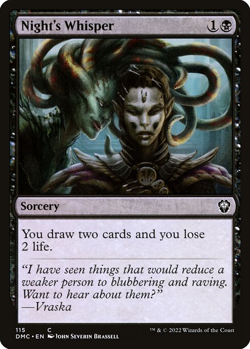 Night's Whisper (115) [Dominaria United Commander]