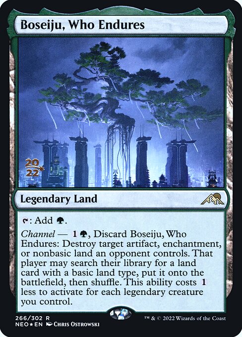 Boseiju, Who Endures (266s) [Kamigawa: Neon Dynasty Promos]