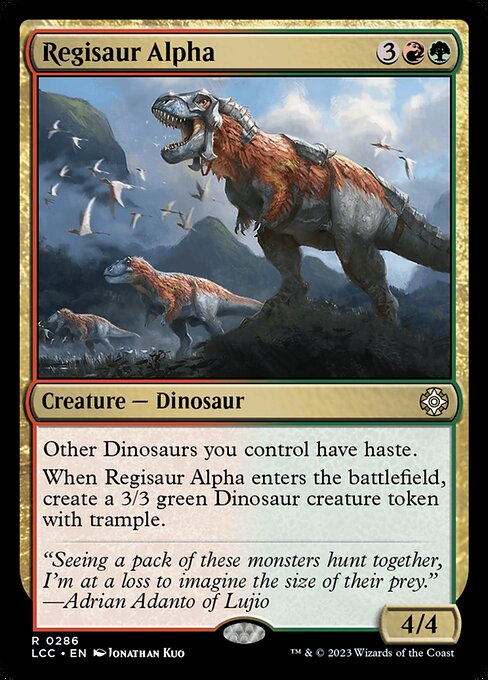 Regisaur Alpha (286) [The Lost Caverns of Ixalan Commander]