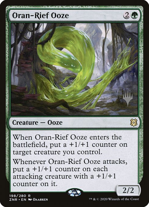 Oran-Rief Ooze (198p) [Zendikar Rising Promos]