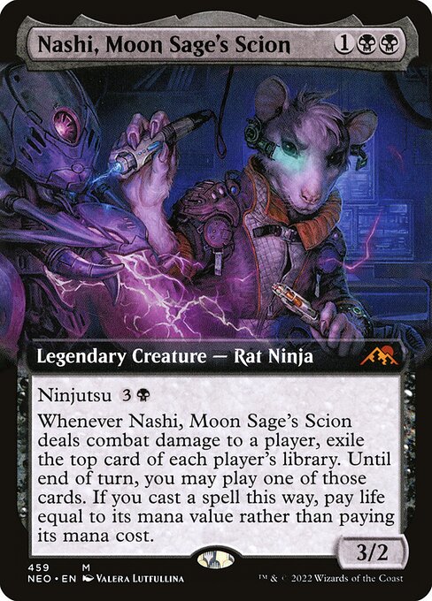 Nashi, Moon Sage's Scion (459) [Kamigawa: Neon Dynasty] [Extended Art]