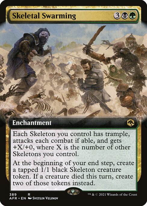 Skeletal Swarming (389) [Adventures in the Forgotten Realms] [Extended Art]