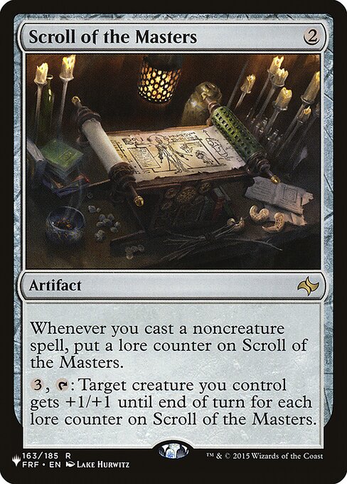 Scroll of the Masters (FRF-163) [The List]