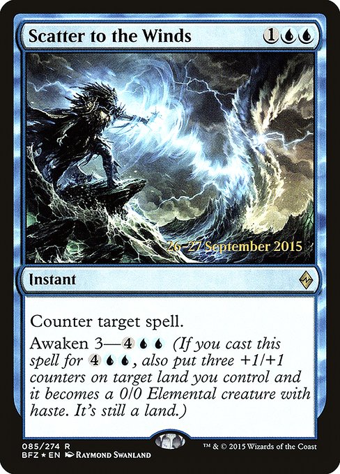 Scatter to the Winds (85s) [Battle for Zendikar Promos]