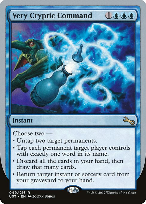 Very Cryptic Command (49b) [Unstable]