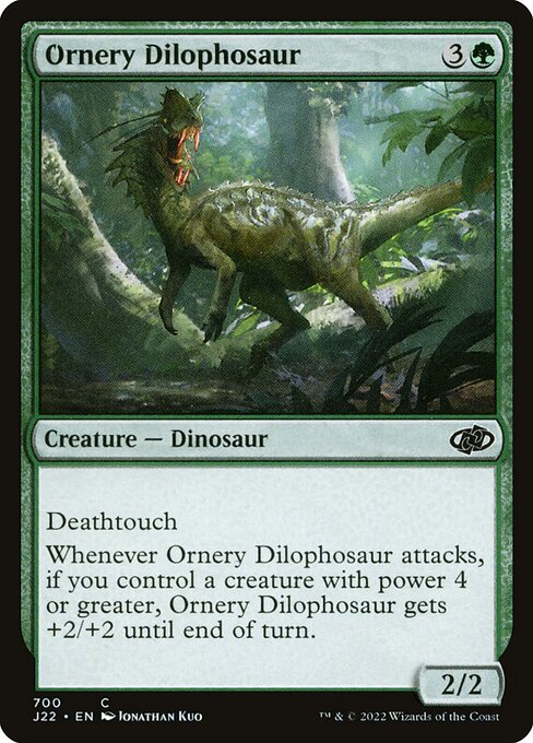 Ornery Dilophosaur (700) [Jumpstart 2022]