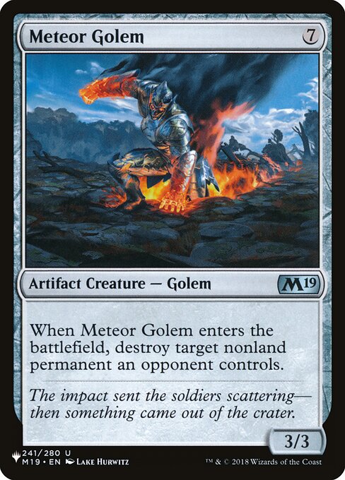 Meteor Golem (M19-241) [The List]