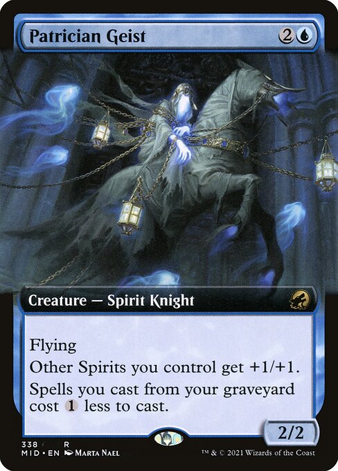 Patrician Geist (338) [Innistrad: Midnight Hunt] [Extended Art]