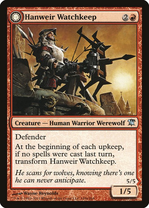 Hanweir Watchkeep // Bane of Hanweir (145) [Innistrad]