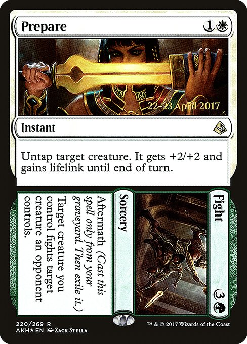 Prepare // Fight (220s) [Amonkhet Promos]