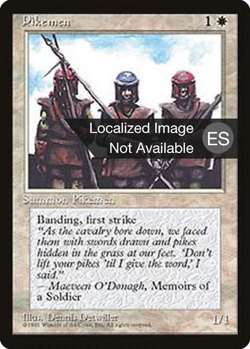 Pikemen (42) [Fourth Edition Foreign Black Border]