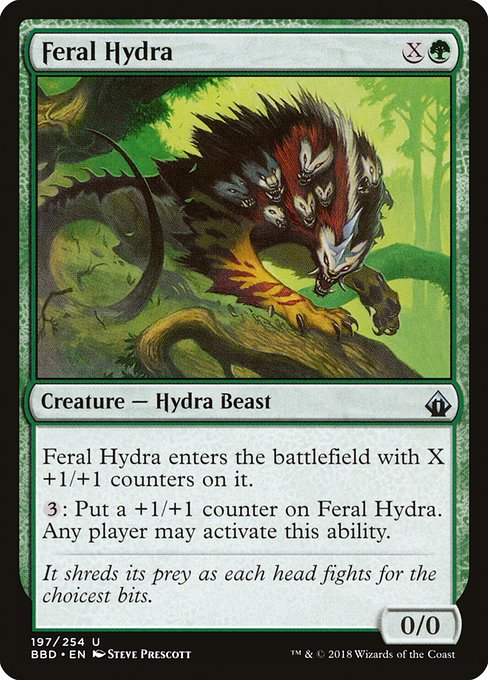 Feral Hydra (197) [Battlebond]