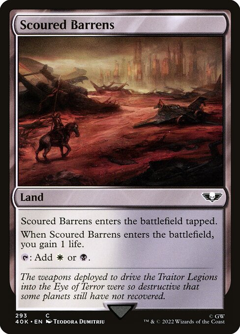 Scoured Barrens (293) [Warhammer 40,000 Commander]