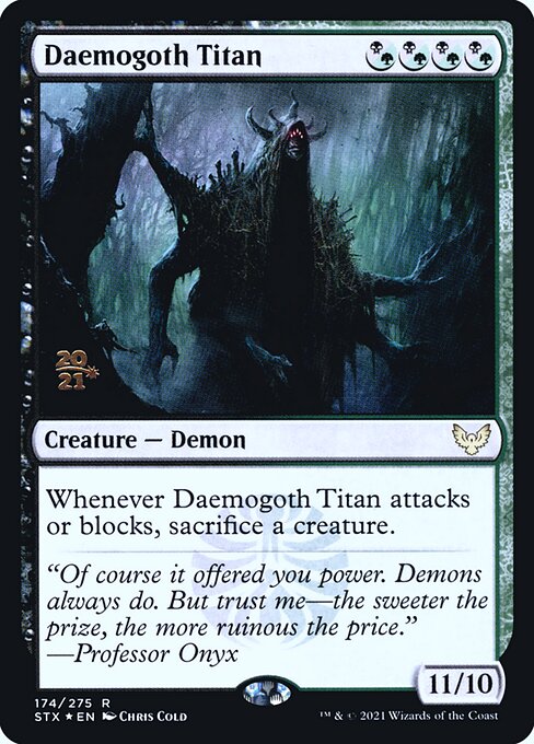 Daemogoth Titan (174s) [Strixhaven: School of Mages Promos]