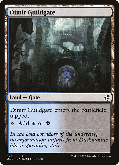 Dimir Guildgate (127) [Zendikar Rising Commander]