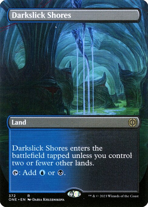 Darkslick Shores (372) [Phyrexia: All Will Be One] [Borderless]