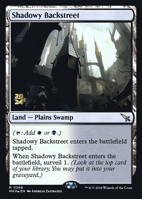 Shadowy Backstreet (268s) [Murders at Karlov Manor Promos]