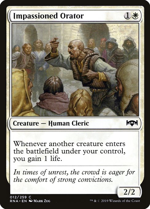 Impassioned Orator (12) [Ravnica Allegiance]