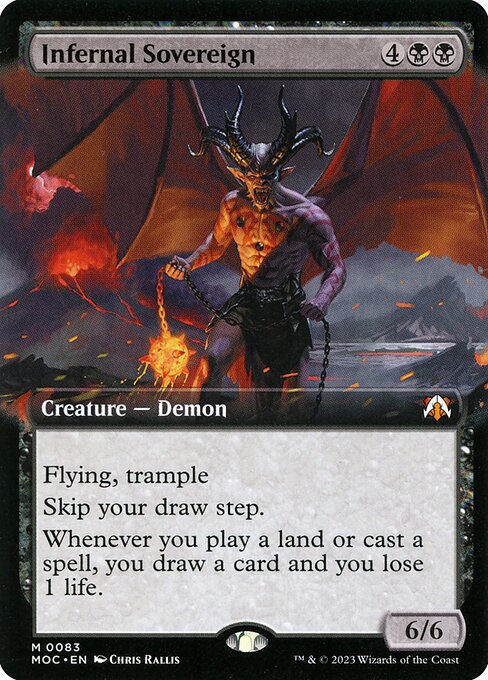 Infernal Sovereign (83) [March of the Machine Commander] [Extended Art]
