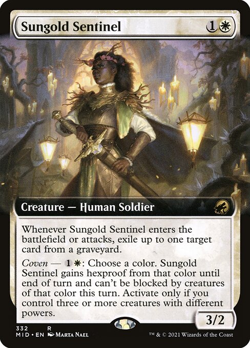 Sungold Sentinel (332) [Innistrad: Midnight Hunt] [Extended Art]