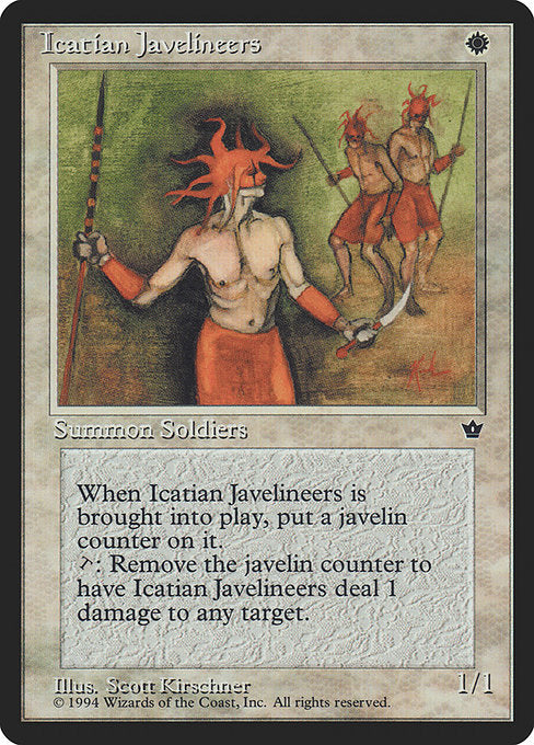 Icatian Javelineers (8c) [Fallen Empires]