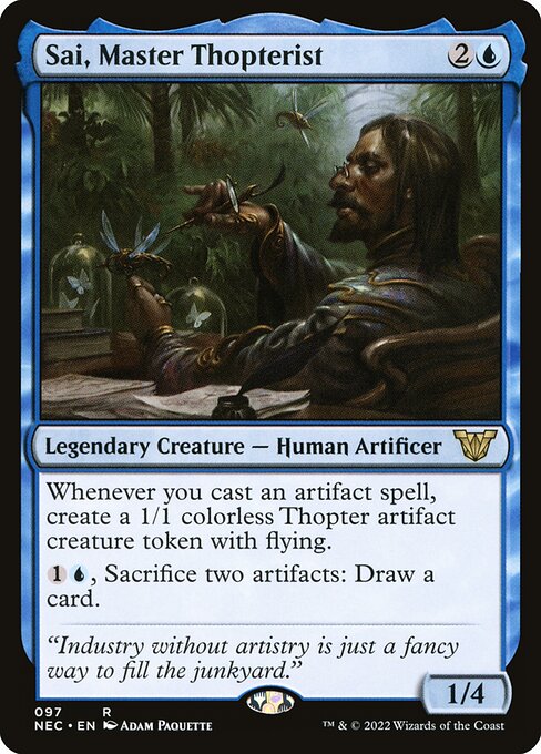 Sai, Master Thopterist (97) [Neon Dynasty Commander]