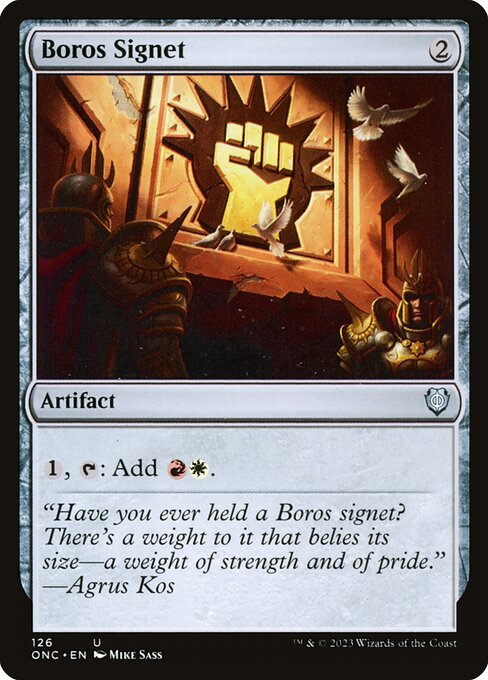 Boros Signet (126) [Phyrexia: All Will Be One Commander]