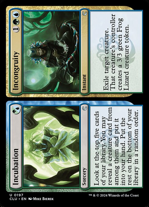 Incubation // Incongruity (197) [Ravnica: Clue Edition]